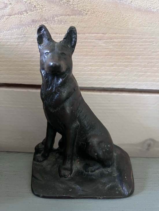 Other - Antique Cast Iron German Shepherd Dog Door Stop Bookend